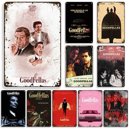 1990 American Movie Goodfellas Metal Painting Rusty Cafe Home Bar Pub Wall Tin Sign Metal Signs Decorative Plate Plaque Man Cave 20cmx30cm Woo