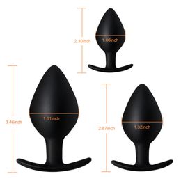 Anal Toys 3 Size Silicone Plug Butt Sex For Couple Women Men Gay Male Female Product Backyard Ass 221130