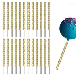 Christmas Decorations Bling Candy Apples Sticks 5.9 Inch Cake 24pcs Caramel LolliStick Holder For Fruit Making