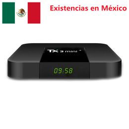 MEXICO has stock TX3 mini plus TV BOX Android 11 os amlogic S905W2 quad core 2GB 16GB 2.4G/5GHZ DUAL WIFI BT