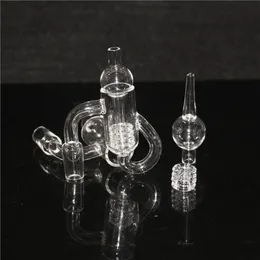 smoking Diamond Knot Loop Quartz Banger For Glass Bongs 10mm 14mm Male Dab Rigs ash catcher