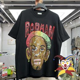 Men's T-Shirts Oversized Rodman T-shirt Men Women Best Quality T Shirt Cartoon Print Streetwear Top Tees T221130