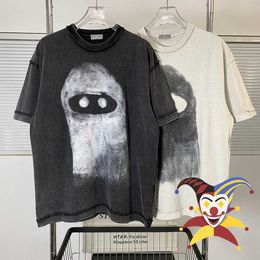 Men's T-Shirts Mask Print Loose Short Sleeves T Shirt Men Women Best Quality Vintage T-shirts Tops Tee T221130