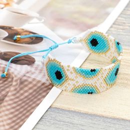 Bracelet Chain Vlen Luxury Miyuki s for Women Turkish Evil Eye Pulseras Mujer Femme Handmade Beads Woven Jewelry