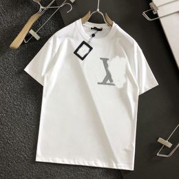 Summer Men Women Designers T Shirts Loose Oversize Tees Apparel Fashion Tops Mans Casual Chest Letter Shirt Luxury Street Shorts Sleeve Clothes Mens Tshirts s-5XL#007