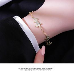 Bracelet Chain Field Watch Luxury Diamond Inlaid Butterfly Women Personality Versatile Trend Fashion Heart Hoop Earring