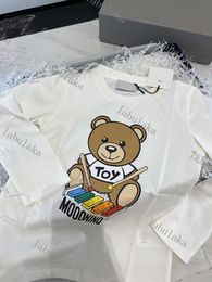 Designer crian￧as meninos meninas moletons com capuz de tamanho grande com capuz com capuz da It￡lia Classic Silicon Letter Bear Punestar Stradowearwear Roupas de algod￣o com capuz