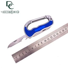 Fall Protection Outdoor portable folding tool buckle Aluminum alloy mountaineering buckle D-type multi-function safety A54