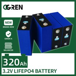3.2V 320AH 310AH Lifepo4 1/4/16PCS Rechargeable Battery Pack Lithium Iron Phosphate Solar Cell for RV Golf Cart Boat Forklift