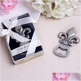 Openers Vintage Sturdy Openers Metal Fleur De Lis Shaped Beer Bottle Opener For Wedding Favour Gift And Giveaways 6 5Yk Bb Dr Dhgarden Dhslv