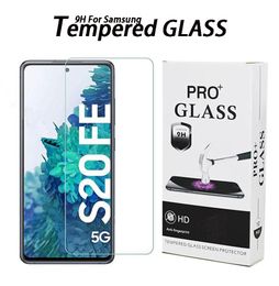 9h Hardness Anti-scratch Screen Protector For Samsung Galaxy A11 A31 A51 Note20 S21 S22 Plus S20 FE M10 Note10 Lite 0.33mm Tempered Glass with Retail Packaging