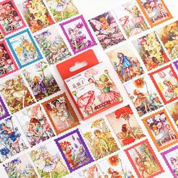 Gift Wrap 46pcs Vintage Scrapbooking Sticker Butterfly Flower Fairy Craft Paper Stickers For Junk Journal Planner Decoration