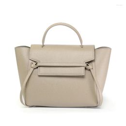 Evening Bags 2022 Fashion High Quality Split Leather Women Tote Bag Luxury Handbag Designer Ladies Shoulder Grey Blue