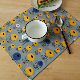 Table Napkin 6Pcs/Lot Nordic Style Cotton Fabric Printed Napkins Tea Towels Wedding Decorations Christmas Restaurant Supplies