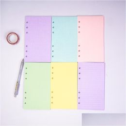 Paper Products 5 Colors A6 Loose Leaf Paper Notebook Refill Spiral Binder Index Filler Papers Inner Pages Daily Planner Stationery 3 Dhgrf