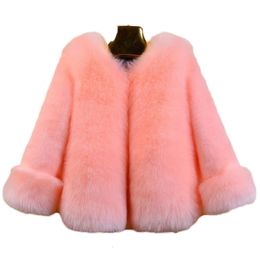 Down Coat Baby Girls Faux Fur Winter Children Long Sleeve Christmas Jacket Warm Kids Outerwear Clothing 221130