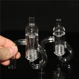 smoking 2mm Quartz Banger Nail Recycler Bubbler bangers 10mm 14mm with Quartz Carb Cap Diamond Knot Insert Accessory for Dab Glass Bong