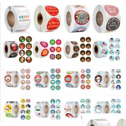 Adhesive Stickers 500Pcs/Roll Kids Reward Cute Animals Sticker For Kid Classic Toy Decoration School Teacher Supplies Encouragement Dhrk6