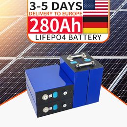 1/4PCS Lifepo4 Battery 3.2V 280Ah Rechargeable Lithium Iron Phosphate Battery Pack Solar Energy Storage System Fast Delivery EU