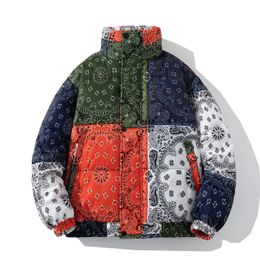 Men's Down Parkas Winter Wear Bomber Jacket Bubble Coat Men Warm Cashew Thicken Outerwear Fashion Street Korean Cotton Padded Clothes Male 221130