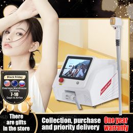 2024 Product Portable 3 Wavelength RF Equipment 755 808 1064nm Machine Painless Diode Laser Hair Removal Machine the republic of korea