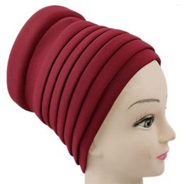 Ethnic Clothing 2022 Arrival Summer Fashion Style Solid Color Hats African Headtie Caps