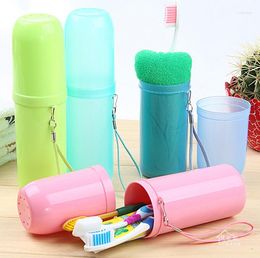 Bath Accessory Set 1 Pcs Creative Utility Toothbrush Holder Tooth Mug Toothpaste Cup Travel Accessories 4 Colours