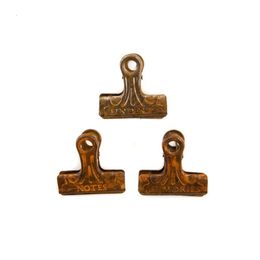 Clamp Vintage Pattern Paper Clips Metal Clip Journal Notebook Decoration Cute Bookmark Set Planner Accessories 221130