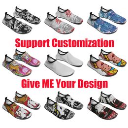 Designer Customs Water shoes DIY for mens womens red trainers sports wading sneakers runners Customised shoe