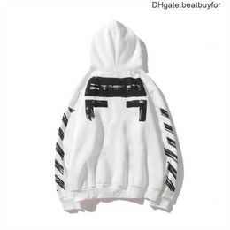 Ofs fashion Luxury Designer Offs Sweaters New Fashion Sweatshirts Brands Off Style Hoodies Argan Oil Painting Arrow Printing Mens Womens Pullover Hooded BP2Z