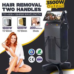 Professional 808 diode laser hair removal machine 3 wavelength 755 1064 808nm Underarms Bikini Line