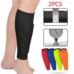 Knee Pads 1Pair Soccer Shin Guard Support Honeycomb Splint Baseball Boxing Lightweight Football Calf Compression Protector Sleeves