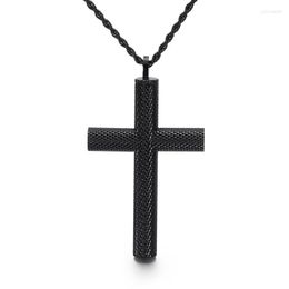Pendant Necklaces Europe And The United States Titanium Steel Personality Wild Classic Cross Stainless Men's