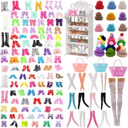 Doll Accessories 40Pcs Different High Heel Shoes Boots Fit For 11 8 Inch Child Girl s Toys Birthday Gift 221130