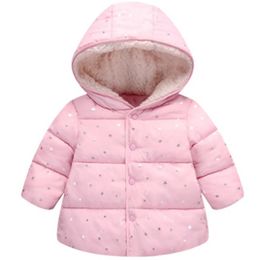 Down Coat Winter Jacket for Girls Fashion Children Outerwear Girl Kids Warm Thick Hooded Star s For Teenage Snowsuits 221130