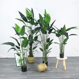 Decorative Flowers Artificial Flower Bird Of Paradise Pot Nordic Large Fake Trees