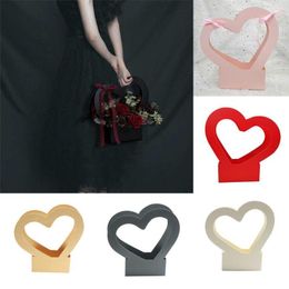 Gift Wrap Romantic Decorate Love Hollow Mother's Day Rose Arrangement Box Portable Paper Bags Flower Packing Package