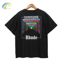 Men's T-Shirts Oversize Vintage BOX PERSPECTIVE T-shirt Men Women 1 1 High Quality Short Sleeve Fashion Casual Color Tops Tees T221130