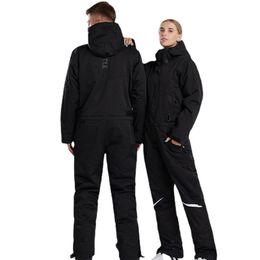 Skiing Suits Overalls Woman Man Winter Women Snowboard Jacket Men OnePiece Thickened Warm Waterproof 30 221130