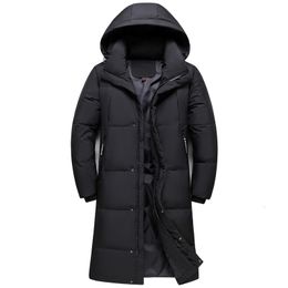 Men's Vests Arrival Winter Down Jackets Overcoat Fashion Thicken Warm 90 White Duck Coats for Hooded Black Long Parka 221130