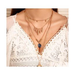 Pendant Necklaces Designer Long Pendant Necklace Delicate Alloy Material Hawaii Style Pendants For Women Birthday Vacation Gift Drop Dhhqm