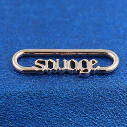 Rose Gold Plated Silver ME Styling Savage Word Link Charm Bead Only Fits European Pandora Me Type Jewellery Bracelets Necklaces