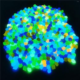 Garden Decorations 300 Pcs Colourful Luminous Cobblestones Glowing Pebbles Stones Glow In The Dark