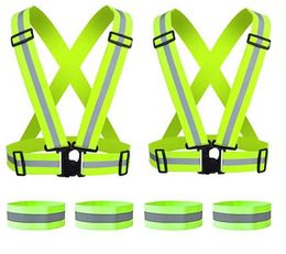 Reflective Vest Running Adjustable High Visibility Safety for Runners Joggers Cyclists