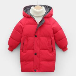 Down Coat Boys Girls Winter Warm Thick Long Padded Outerwear Children Kids Christmas Overalls Jacket Clothes Outwear for 3 10 years 221130