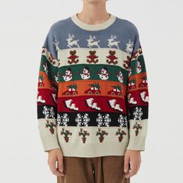 Мужские свитера хип -хоп уродливый рождественский свитер.