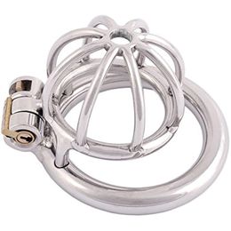 Male Chastity Device Stainless Steel Comfortable Cock Cage CBT Penis Padlock Bondage Lock Penisring Sex Toy For Men