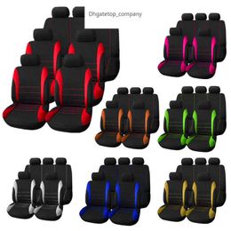 4/9/13/14pcs Car Seat Cover Fabric s To The Salon Protection Styling Universal Interior Accessories 7 Colours