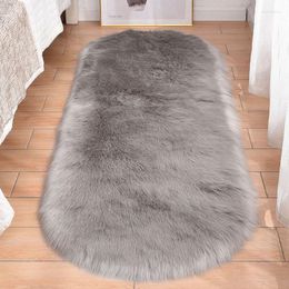 Carpets Plush Bedroom Carpet White Rugs For Children's Room Soft Faux Fur Wool Fluffy Living Long Hair Bedside Large Mat
