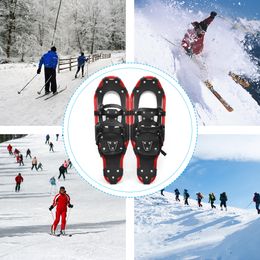 Sledding Outdoor Snow Shoes Aluminum with Adjustable Poles Carry Bag for Women Men Crosscountry skis adults 221130